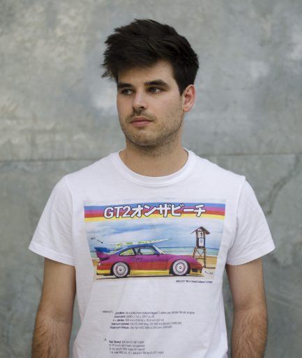Camiseta "993 GT2 On the Beach"